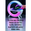 Bluetooth Hoparlör Dijital Göstergeli Wireless Şarj Rgb Işıklı