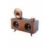 Bluetooth Nostalji Speaker Radyo Gramofon Ahşap Renk Vintage Yeni Nesil