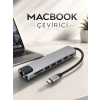 Çevirici Dönüştürücü Adaptör Macbook 3 In 1 Type-c To Hdmı Usb 3.0