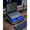 Çift Fanlı Sessiz Laptop Soğutucu 17 İnç Uyumlu Yükseltici Stand