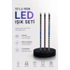 Dekoratif Ortam Aydınlatması Rgb Led 10’lu Çubuk Seti