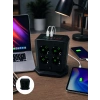 Dikey Priz Kulesi 8 Ac Priz 4 Usb 2 Type-c Çocuk Korumalı Güç Dağıtıcı