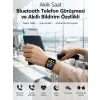 Dokunmatik Ekranı, Bluetooth Görüşme Desteği Ve Akıllı Bildirim Özellikleriyle Teknolojiyi Bileğinize Taşıyan Akıllı Saat
