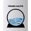Döndürülebilir Dinamik Kum Tablosu – Stres Giderici, Yüksek Kaliteli Cam Ve Doğal Kum İle Sanatsal Masa Dekoru