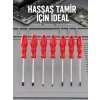 Düz Ve Yıldız Başlıklı 7li Tornavida Seti Ergonomik Tutma