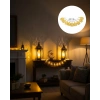 Ev Dekoru İçin Ramazan Led Işık Pilli Sıcak Sarı Cami Figürlü