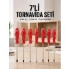 Ev Ve Atölye Kullanımına Uygun 7 Parça Tornavida Seti