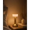 Gold Kare Led Masa Lambası Şarjlı Dimmer Kontrollü Dekoratif Işık