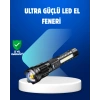 Güçlü Led El Feneri Şarj Edilebilir Çok Modlu