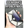 Güneş Enerjili Bahçe Aydınlatma Lambası Solar 100 Led Lamba