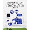Güneş Enerjili Katlanabilir Kızaklı Kamp Feneri – Usb Şarjlı, Çok Yönlü Ve Dayanıklı Tasarım