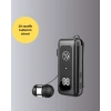 İçi Sarılabilen Kablo Ve Yaka Klipsli Bluetooth Kulaklık