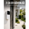 Kablosuz Beyaz Akıllı Kapı Zili Wi-fi Bağlantılı Hd Kameralı Ev Güvenlik Sistemi