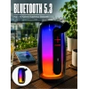 Kablosuz Bluetooth Hoparlör Rgb Ambiyans Işıklı Usb Ve Tf Kart Destekli