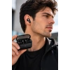 Kablosuz Bluetooth Kulaklık 2’si 1 Arada Klipsli Kulak İçi 4’lü Siyah