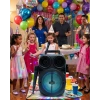 Kablosuz Karaoke Hoparlör Mikrofonlu Rgb Işıklı Bluetooth Speaker Usb Tf Kart Destekli