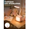 Kablosuz Led Masa Ve Gece Lambası Dekoratif Şarjlı Tasarım