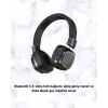 Kablosuz Rgb Işıklı Katlanabilir Bluetooth Kulak Üstü Kulaklık