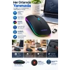 Kablosuz Şarjlı Sessiz Tıklamalı Ergonomik Mouse