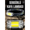Kafa Lambası Kamp Feneri Balıkçı Feneri Başlıklı Suya Dayanıklı