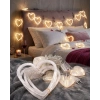 Kalp Şeklinde Led Neon Işık Dekoratif Romantik Oda Ve Duvar Lambası