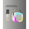 Karaoke Mikrofon Hoparlör Seti Bluetooth Kablosuz Taşınabilir