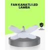 Katlanabilir 4 Kollu Led Ampül 60 Watt 6000 Lumen Beyaz Işık