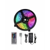Led Strip Rgb 5 Metre Çok Renkli Kumandalı Şerit Led Işık Seti