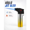 Metal Gövdeli Pürmüz Çakmak Ayarlanabilir Alevli Rüzgar Dayanıklı Tasarım