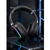 Mikrofonlu Bluetooth Kulak Üstü Kulaklık Rgb Aydınlatmalı Type-c Şarjlı