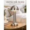 Modern Mantar Masa Lambası Dokunmatik 3 Işık Modlu Şarjlı Kablosuz Led Yeni Nesil