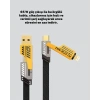 Örgülü Tasarım 4’ü 1 Arada Usb-c Lightning Hızlı Şarj Kablosu