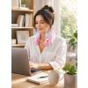 Pembe Boyun Fanı Sessiz Çalışan Usb Şarjlı Taşınabilir Kişisel Serinletici