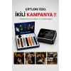Powerbank Aynalı Bluetooth Kulaklık Ve Akıllı Saat Seti Anc Özelliği Dokunamatik