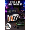 Powerbank Bluetooth Kulaklık Ve Akıllı Saat 7 Kordonlu Metal Kordon Plastik Kordon