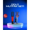 Profesyonel Mutfak Makas Seti –  Kesim Makası + Soyacak + Bileyici