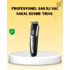 Profesyonel Saç Ve Sakal Kesme Tıraş Makinesi Kablosuz Ergonomik Tasarım