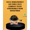 Projektör Işıklı, Aromaterapi Uyumlu Mini Masaüstü Hava Nemlendirici Cihaz