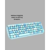 Retro Tarz Kablosuz Klavye Mouse Seti – 104 Tuşlu, Ergonomik Tasarım