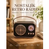 Retro Tarz Kablosuz Radyo – Bluetooth, Usb Ve Tf Kart Girişli
