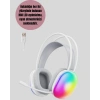 Rgb Aydınlatmalı Kablosuz Bluetooth Oyuncu Kulaklığı