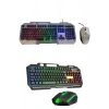 Rgb Işıklı Gaming Oyuncu Klavye Q Klavye Mouse Hediyeli