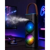 Rgb Işıklı Spreyli Masa Fanı Çift Motorlu Güçlü Üflemeli Taşınabilir Fan