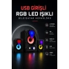 Rgb Led Aydınlatmalı Usb Bilgisayar Oyun Hoparlörü