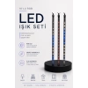 Rgb Led Dış Ve İç Mekan Süsleme Işığı 10 Çubuklu Şerit