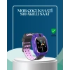S10 Mor Çocuk Takip Saati Elektronik Bariyer Ve Sesli Mesaj Destekli