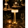 Şarjlı Gold Mantar Masa Lambası Dimmer Ayarlı Kablosuz Led Lamba