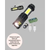 Şarjlı Mini Led El Feneri 2000 Lümen Su Geçirmez
