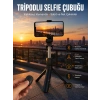 Selfie Çubuğu Tripod Kumandalı Telefon Tutucu Siyah