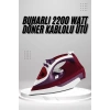 Seramik Tabanlı Kırmızı 2200 Watt Şok Buharlı Ütü